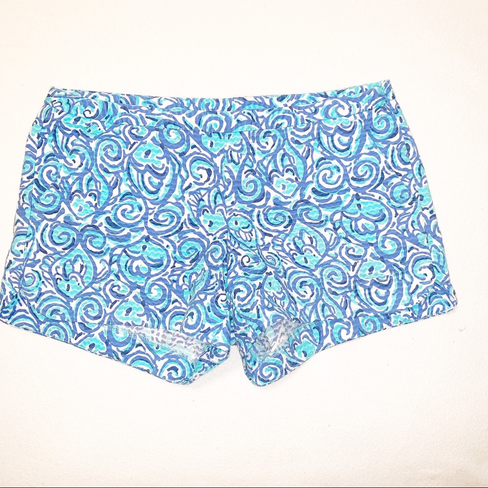 Lilly Pulitzer ‘Adie’ Indigo Chasing Tail Shorts